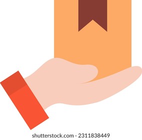 Imagen vectorial de icono del mensajero de entrega. Adecuado para aplicaciones web móviles y medios de impresión.