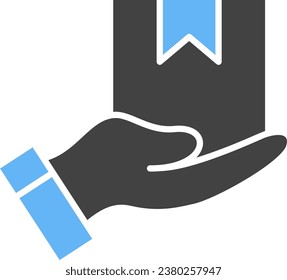 Imagen vectorial de icono del mensajero de entrega. Adecuado para aplicaciones web móviles y medios de impresión.