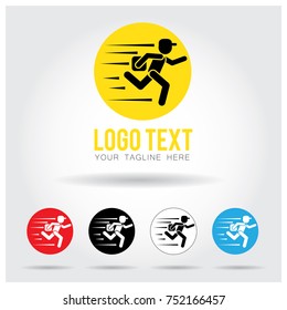 Delivery & Courier Logo Icon Set Vector Template