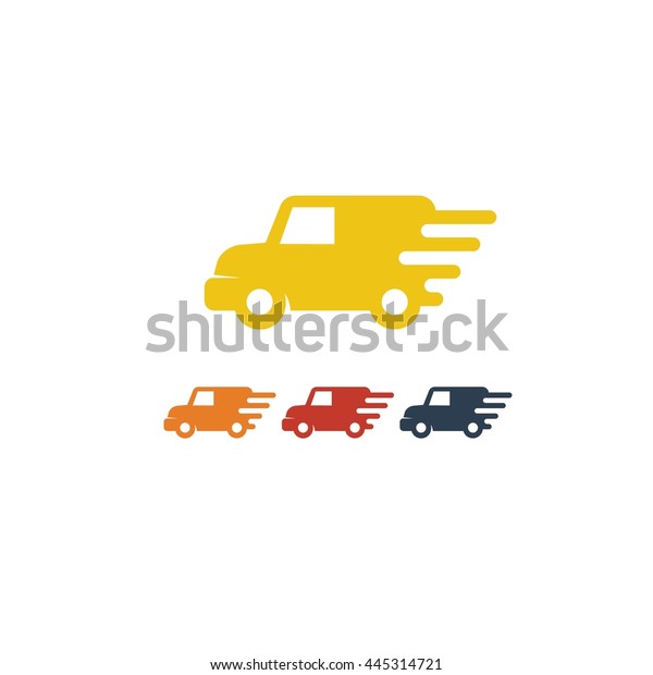 Delivery\
Courier Moving Service Logo Vector Flat\
Design