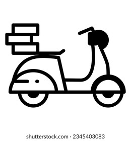 delivery courier package icon on transparent background