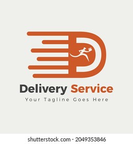 Delivery or Courier Services Logo Design Template