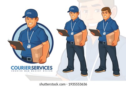 Delivery Courier Services Mascot Design