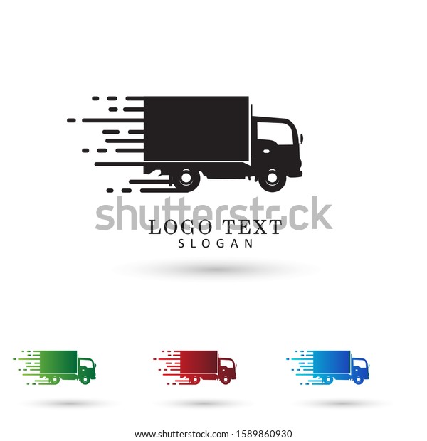 Delivery & Courier Truck Logo. Symbol\
& Icon Vector\
Template.