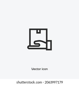 Entrega, icono del vector de Courier. Calidad premium.