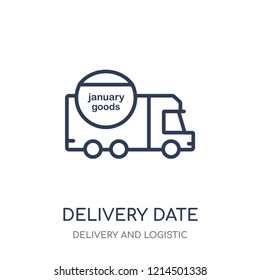 Delivery Date icon. Delivery Date linear symbol design from Delivery and logistic collection.