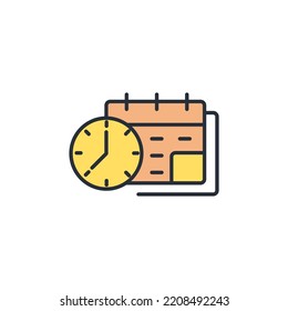 Symbol für Liefertermine, Vektorelemente für Infografik-Web