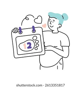 Delivery date  Vector Style Illustration