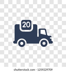 Delivery day icon. Trendy Delivery day logo concept on transparent background from Delivery and logistics collection