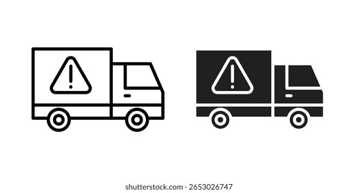 Ícone de atraso na entrega Ilustração de modelo de vetor de design de logotipo