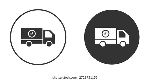 ícone de atraso de entrega forma silhueta gráfico simples símbolos clipart