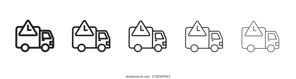 ícone de atraso de entrega vetor vetor de design de elemento eps 10