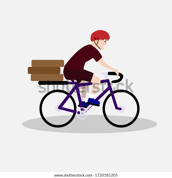 Young Woman Riding Bike Fast Female Stock Vector (Royalty Free) 1370808548 | Shutterstock