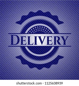Delivery denim background
