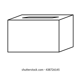 delivery design. box over isolated image. vector graphic