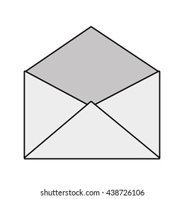delivery design. envelope over isolated image. vector graphic