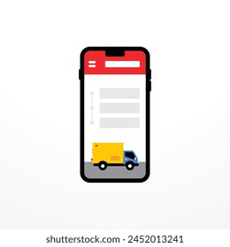 Delivery Design Flat Illustration Vektorgrafik