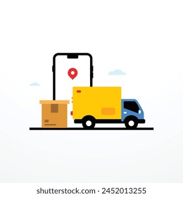 Delivery Design Flat Illustration Vector