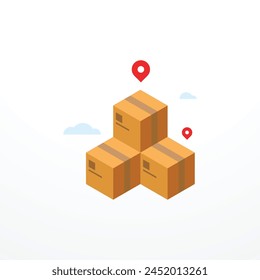Delivery Design Flat Illustration Vector