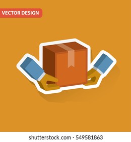 Delivery design on clean background,vector