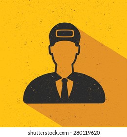 Delivery design on yellow background,retro yellow background,clean vector
