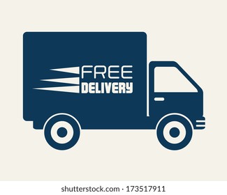 delivery design over beige background vector illustration