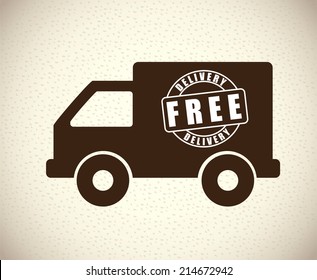 delivery design over beige background vector illustration