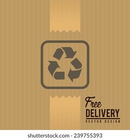 Delivery design over beige background, vector illustration. Delivery design over beige background, vector illustration.