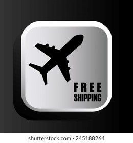 Delivery design over black background, vector illustration.