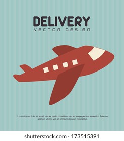 delivery design over blue background vector illustration
