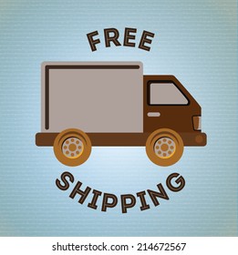 delivery design over blue background vector illustration