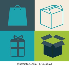 delivery design over colors background vector illustration