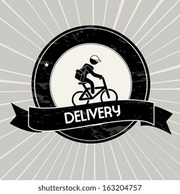 Delivery design over gray  background vector illustration