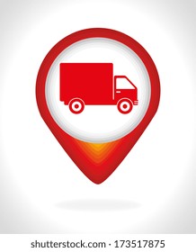 delivery design over gray background vector illustration