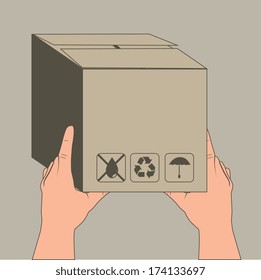 delivery design over gray background vector illustration