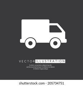 delivery design over gray  background vector illustration