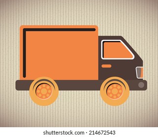 delivery design over gray background vector illustration