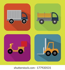 delivery design over  green background vector illustration