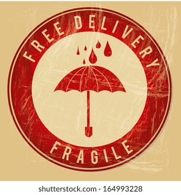 Delivery design over pink background vector illustration