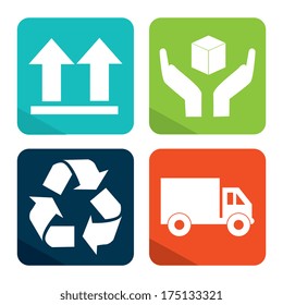 delivery design over white  background vector illustration