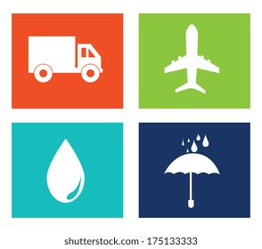 delivery design over white  background vector illustration