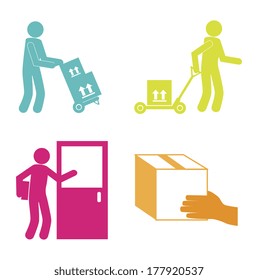 delivery design over white  background vector illustration