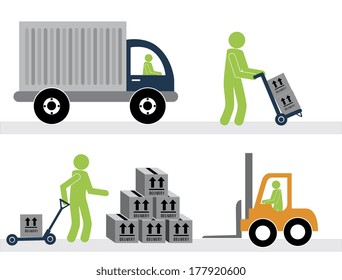 delivery design over  white background vector illustration