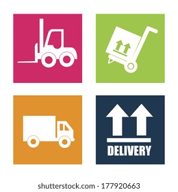 delivery design over white background vector illustration