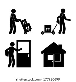 delivery design over  white background vector illustration