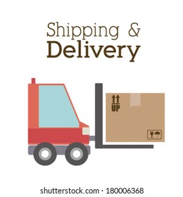delivery design over white background vector illustration