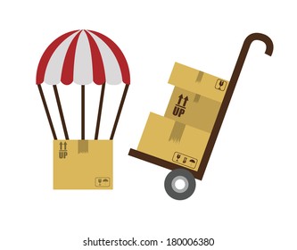 delivery design over white background vector illustration