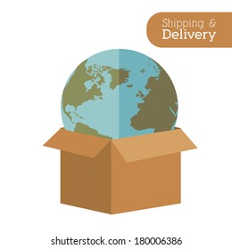 delivery design over white background vector illustration