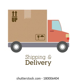 delivery design over white background vector illustration