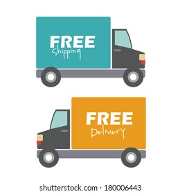 delivery design over white background vector illustration